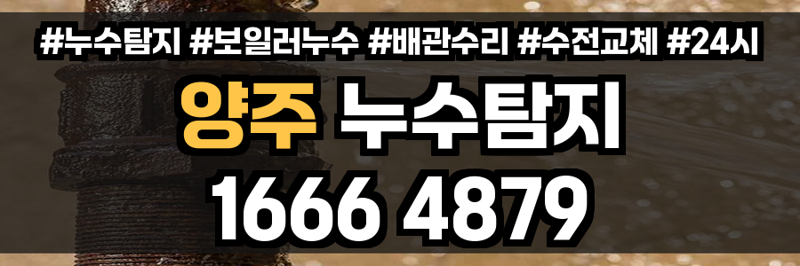 양주 누수탐지