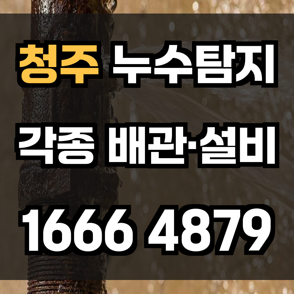 청주 누수탐지 정밀한 진단과 빠른 복구 전문