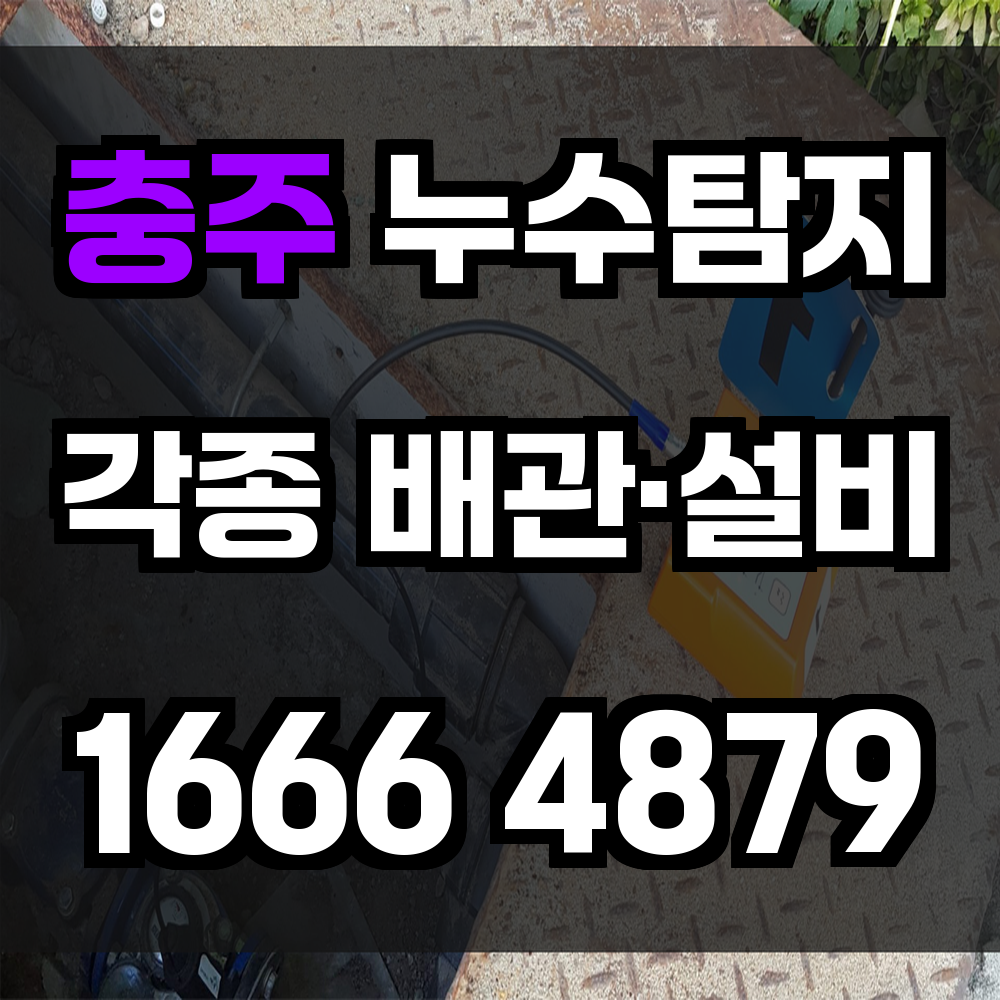 충주 누수탐지 정밀 진단과 빠른 해결의 시작