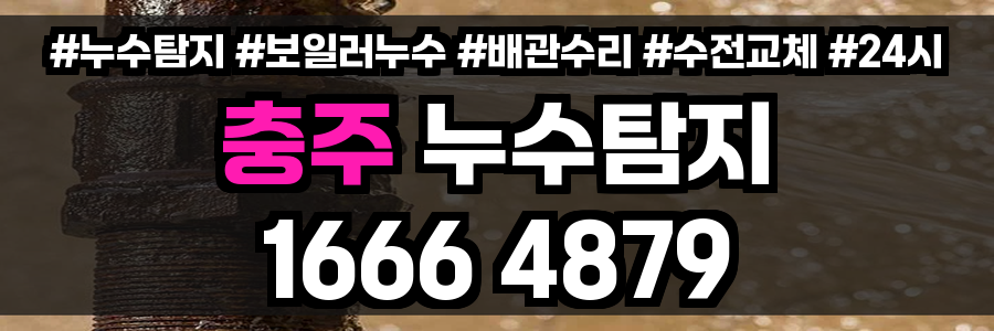 충주 누수탐지