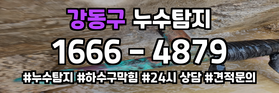 강동구 누수탐지 비용
