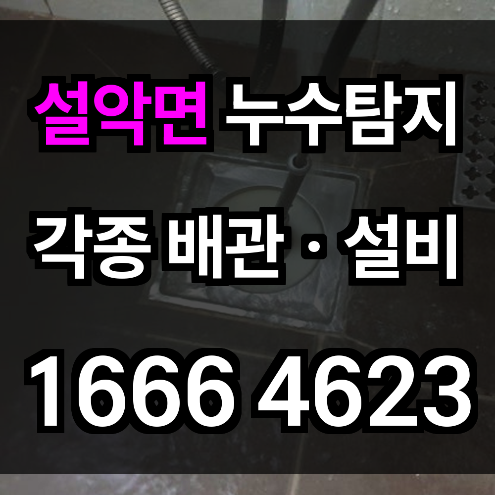 설악면 누수탐지