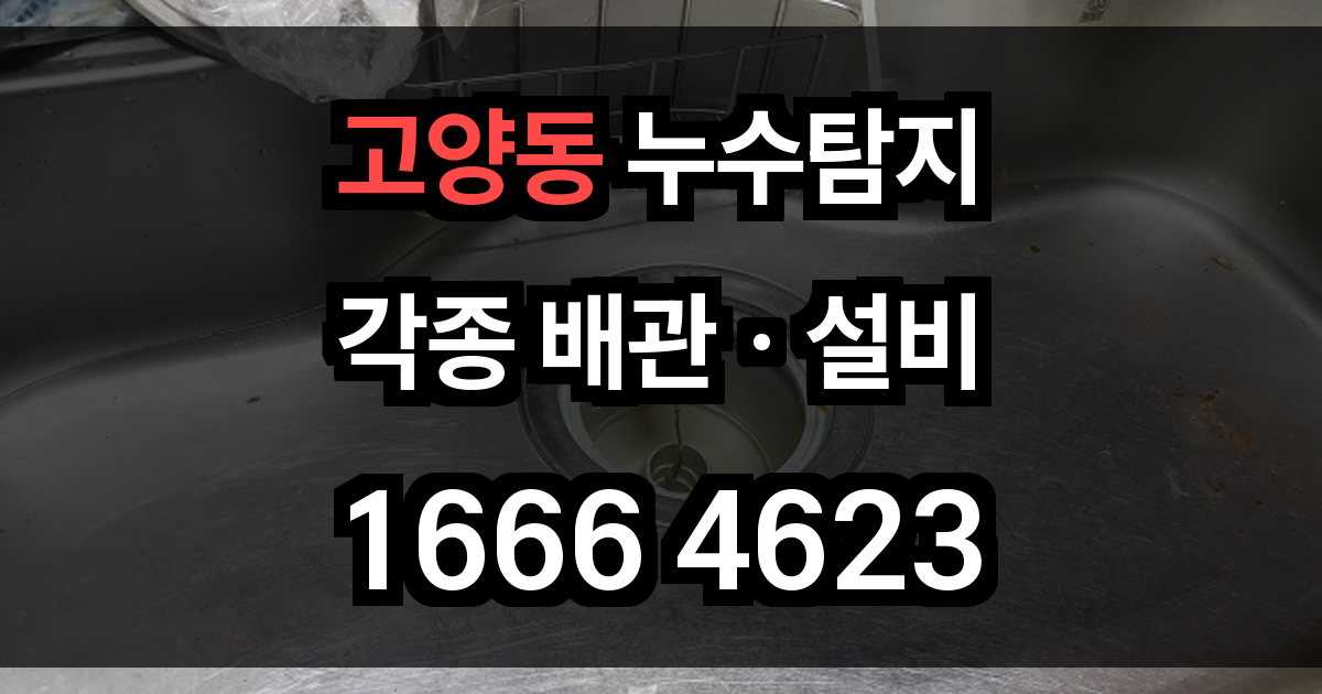 고양동 누수탐지