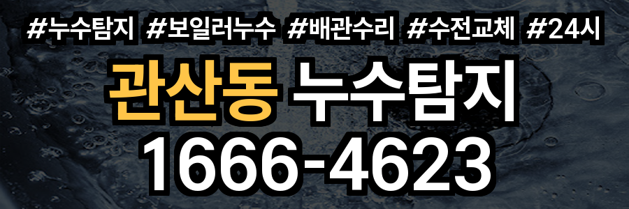 관산동 누수탐지