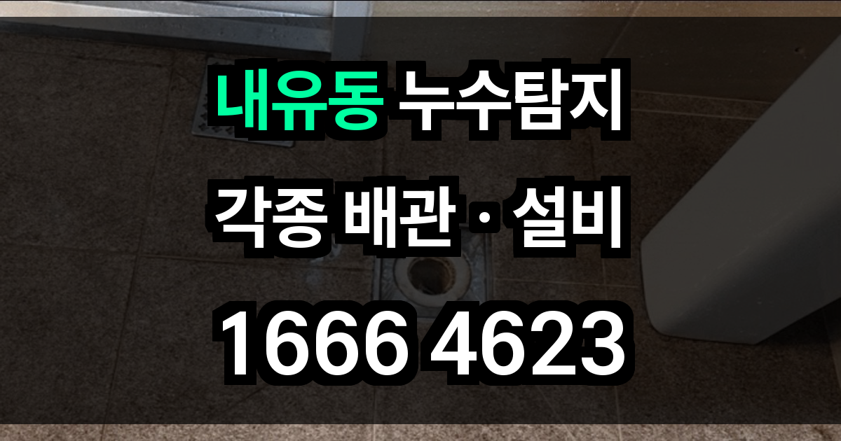 내유동 누수탐지