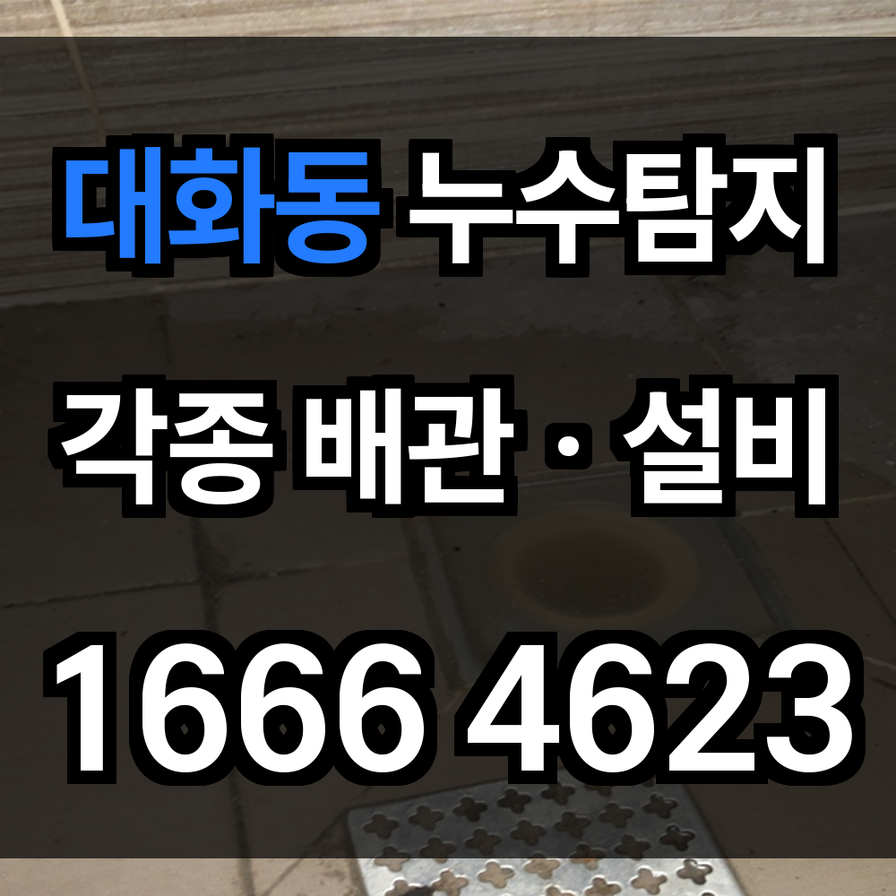 대화동 누수탐지
