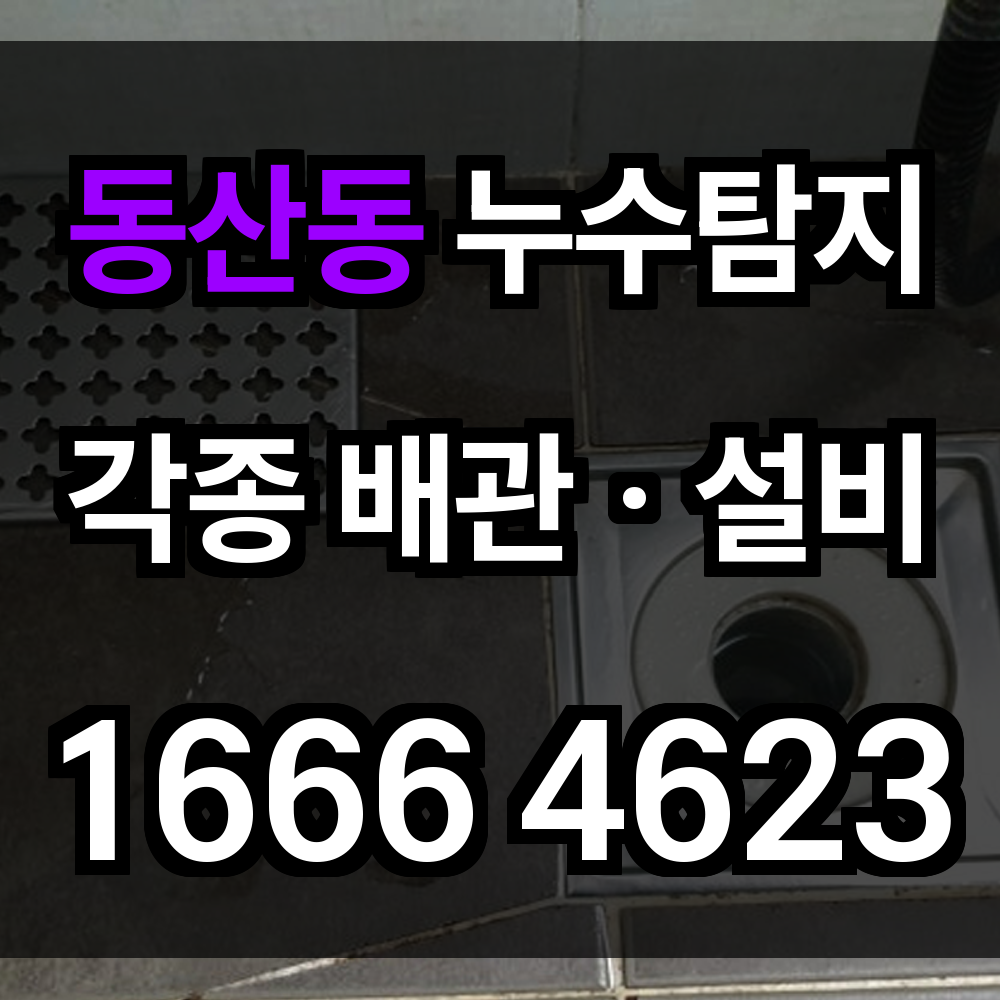 동산동 누수탐지