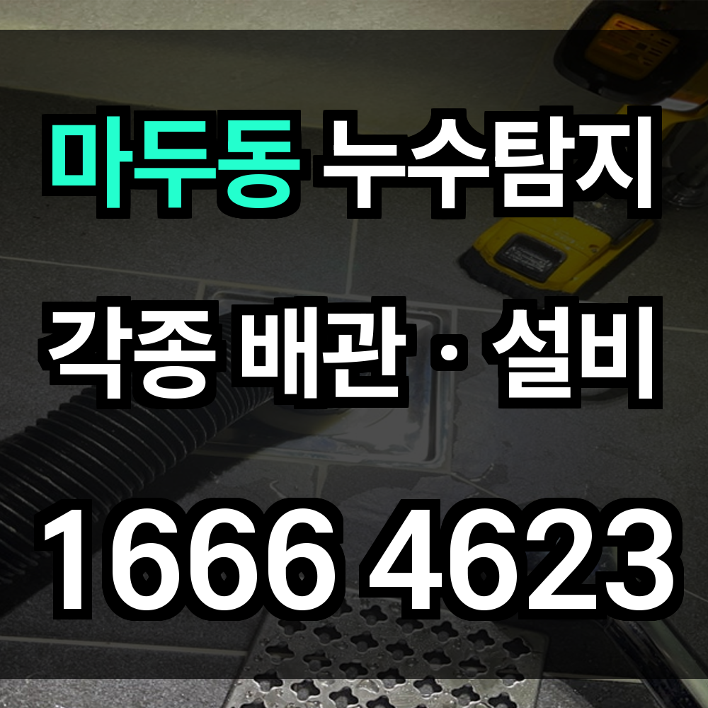 마두동 누수탐지