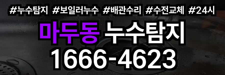 마두동 누수탐지