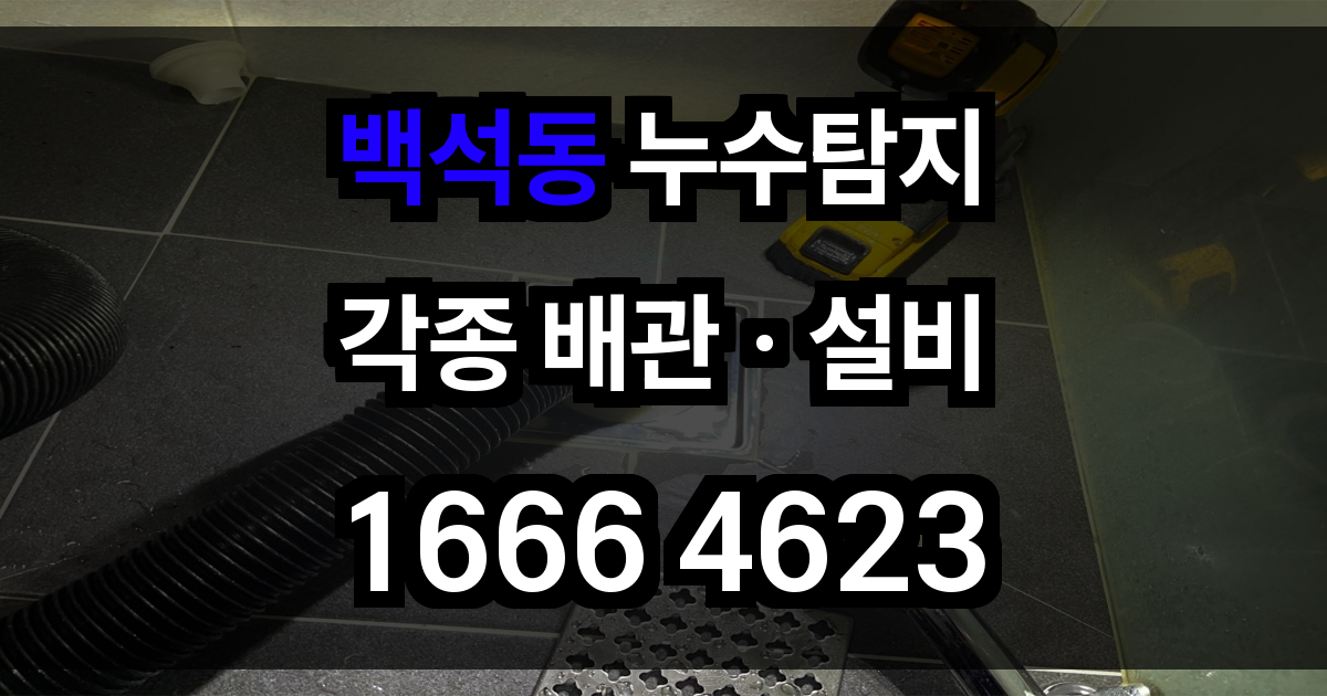 백석동 누수탐지