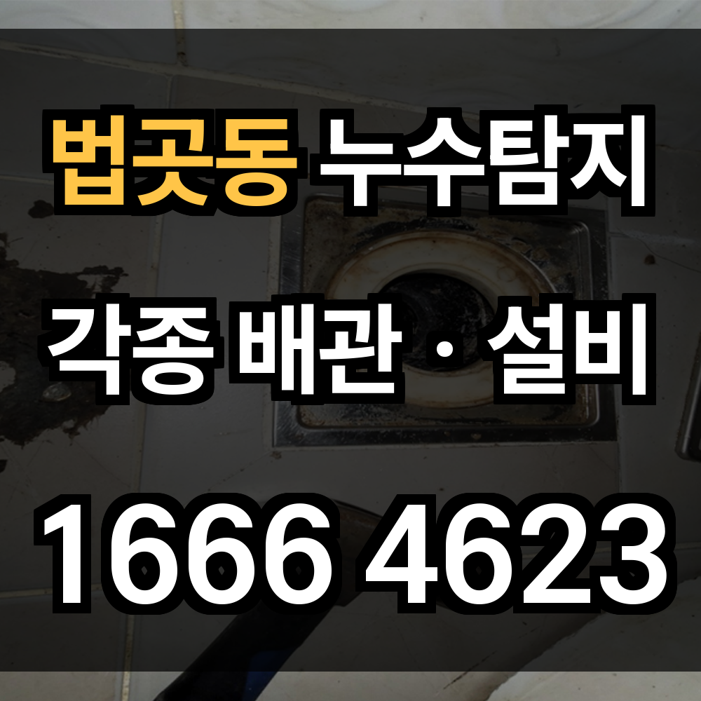 법곳동 누수탐지