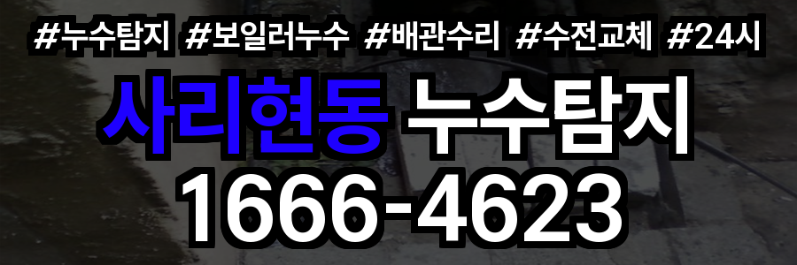 사리현동 누수탐지