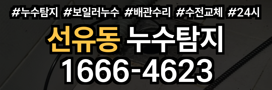 선유동 누수탐지