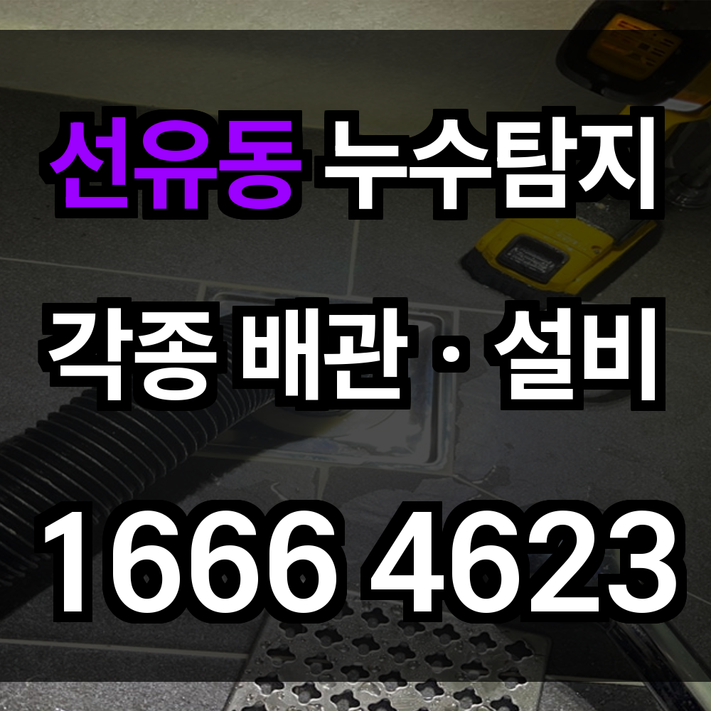 선유동 누수탐지