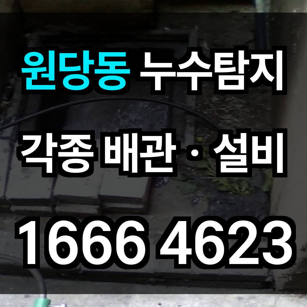 원당동 누수탐지