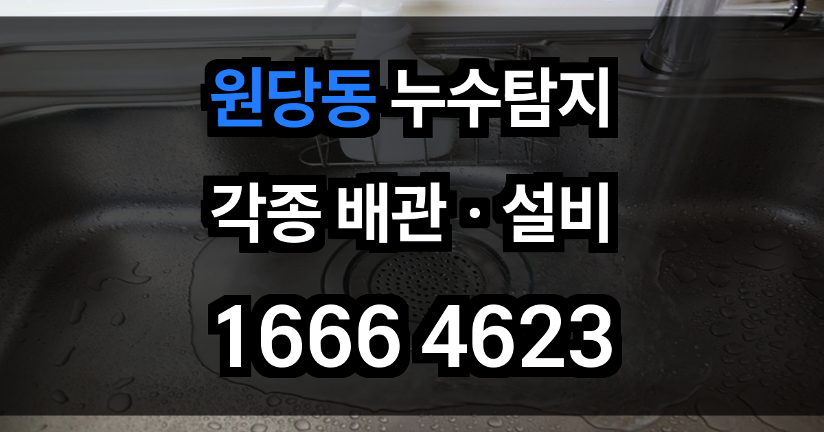 원당동 누수탐지