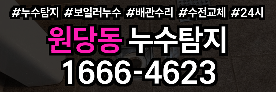 원당동 누수탐지