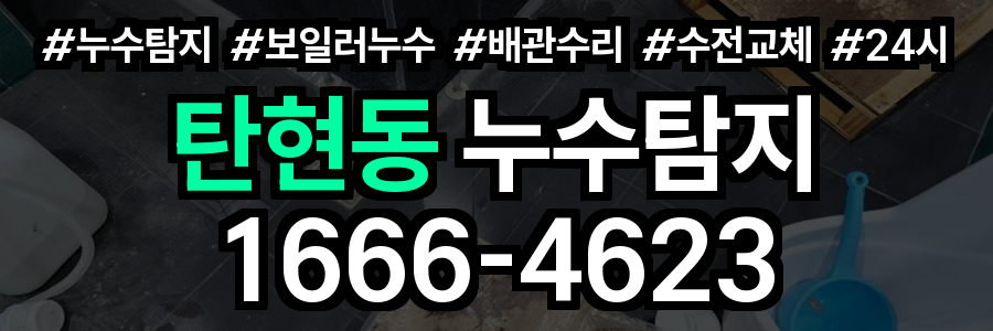 탄현동 누수탐지