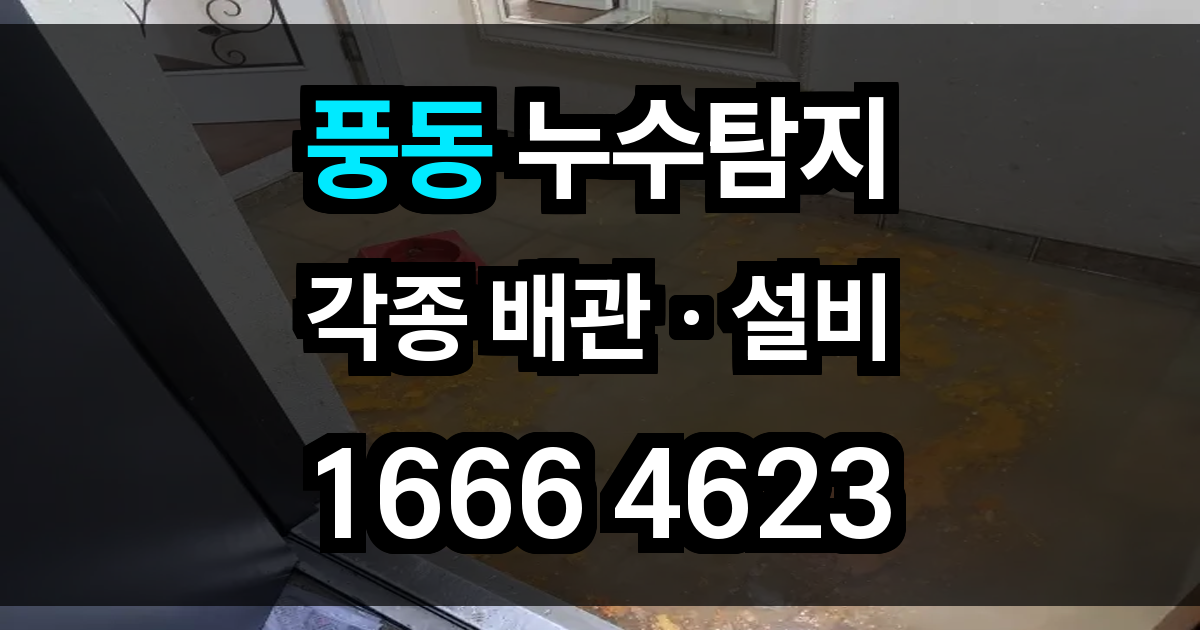 풍동 누수탐지
