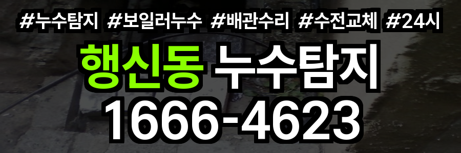 행신동 누수탐지