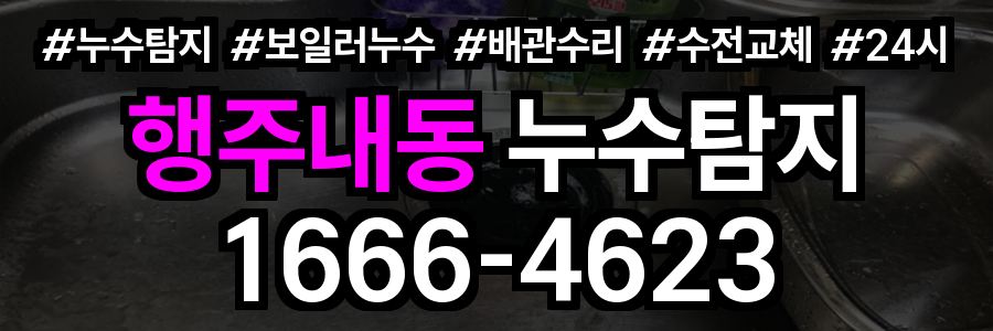 행주내동 누수탐지