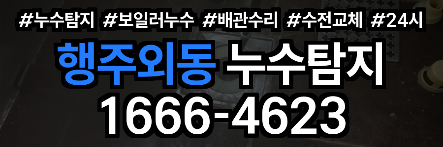 행주외동 누수탐지