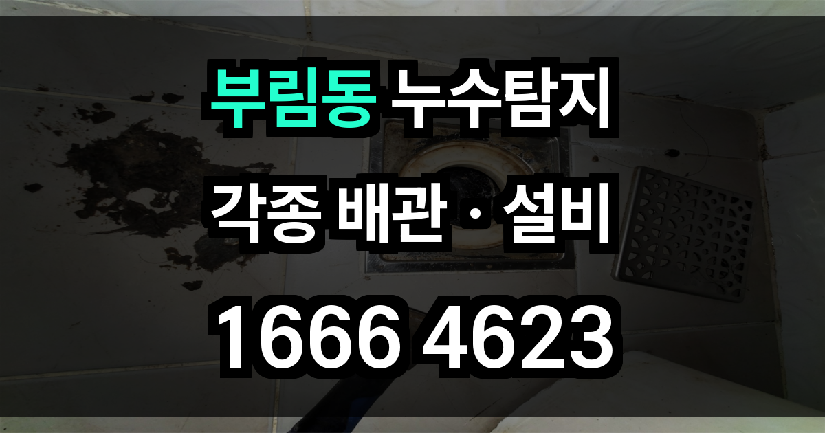 부림동 누수탐지