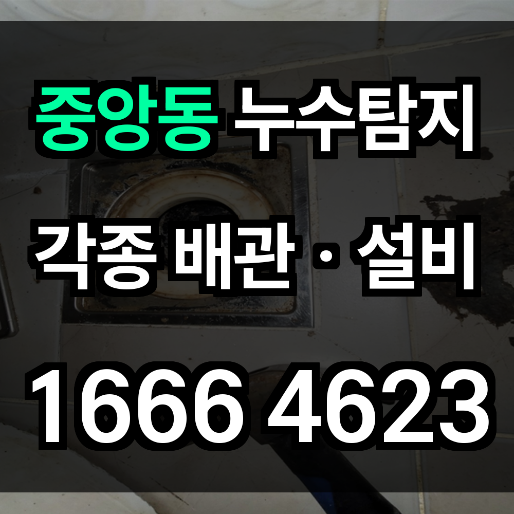 중앙동 누수탐지