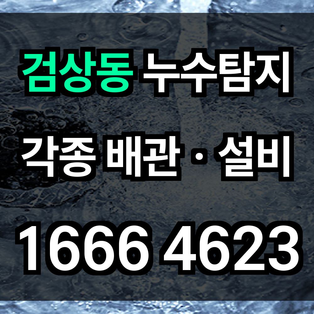 검상동 누수탐지