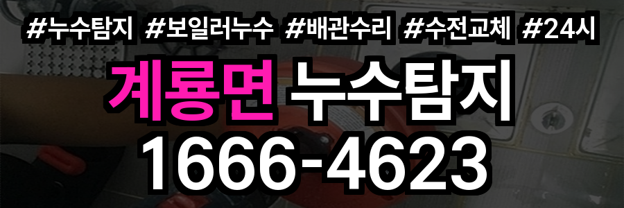 계룡면 누수탐지