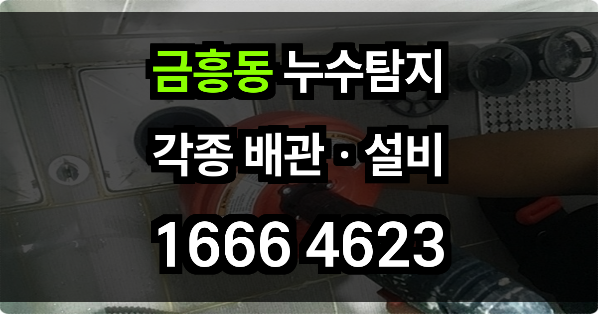 금흥동 누수탐지