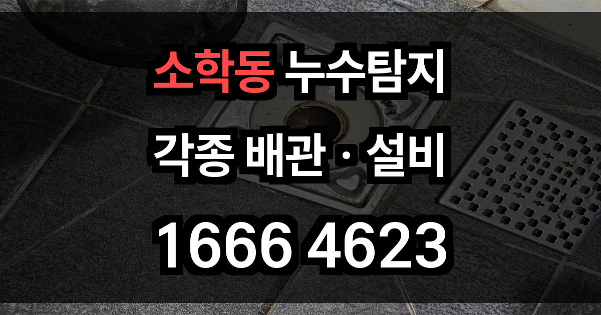 소학동 누수탐지