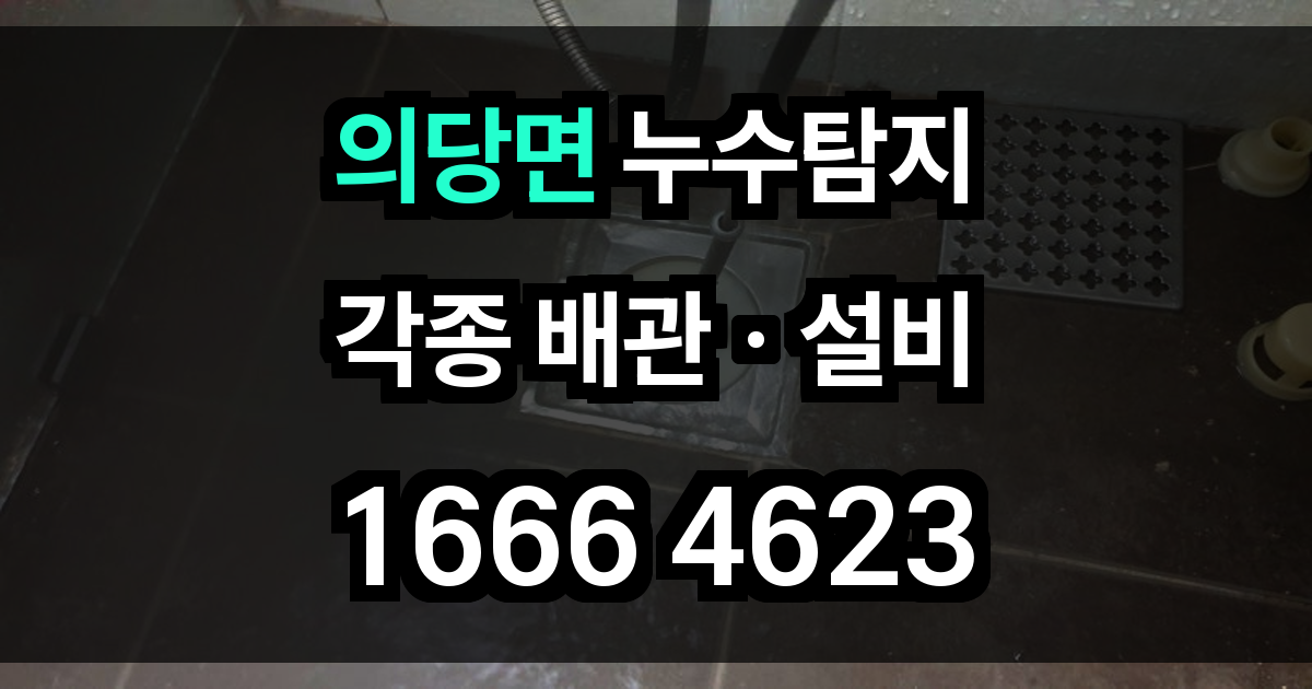 의당면 누수탐지