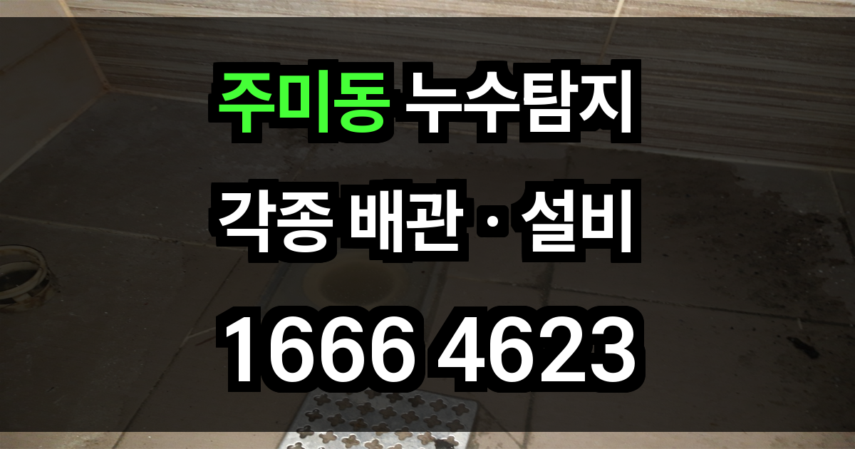 주미동 누수탐지