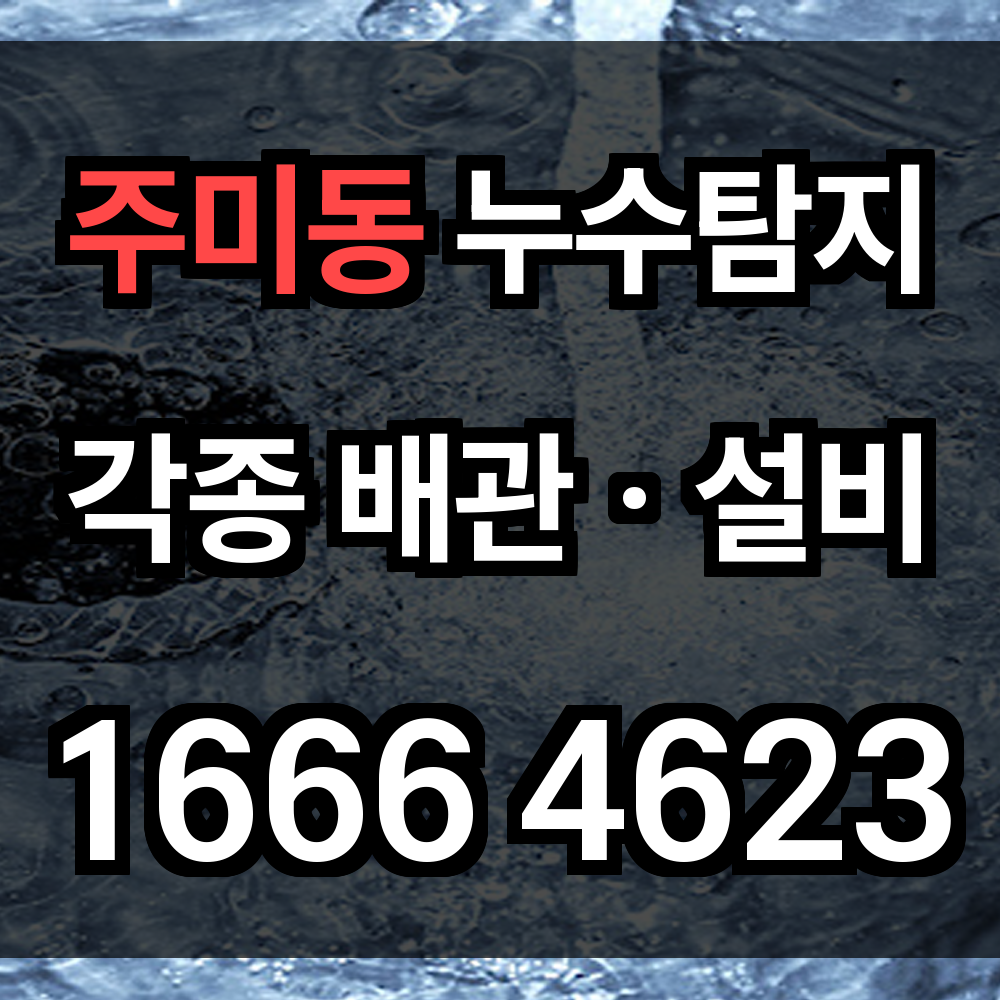 주미동 누수탐지