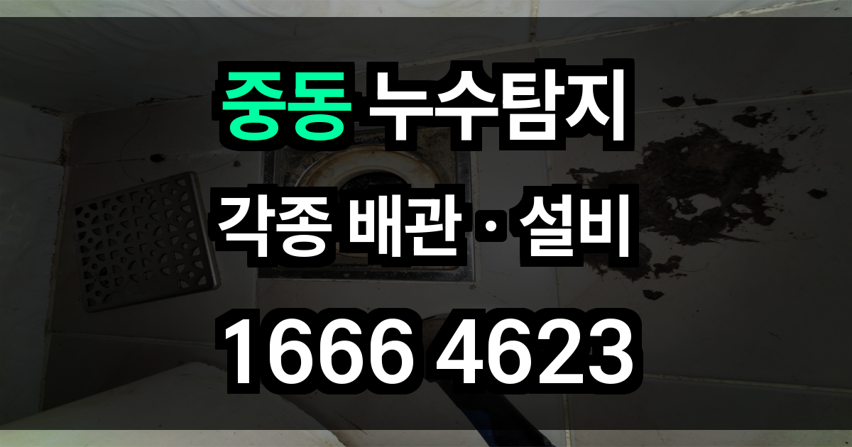 중동 누수탐지