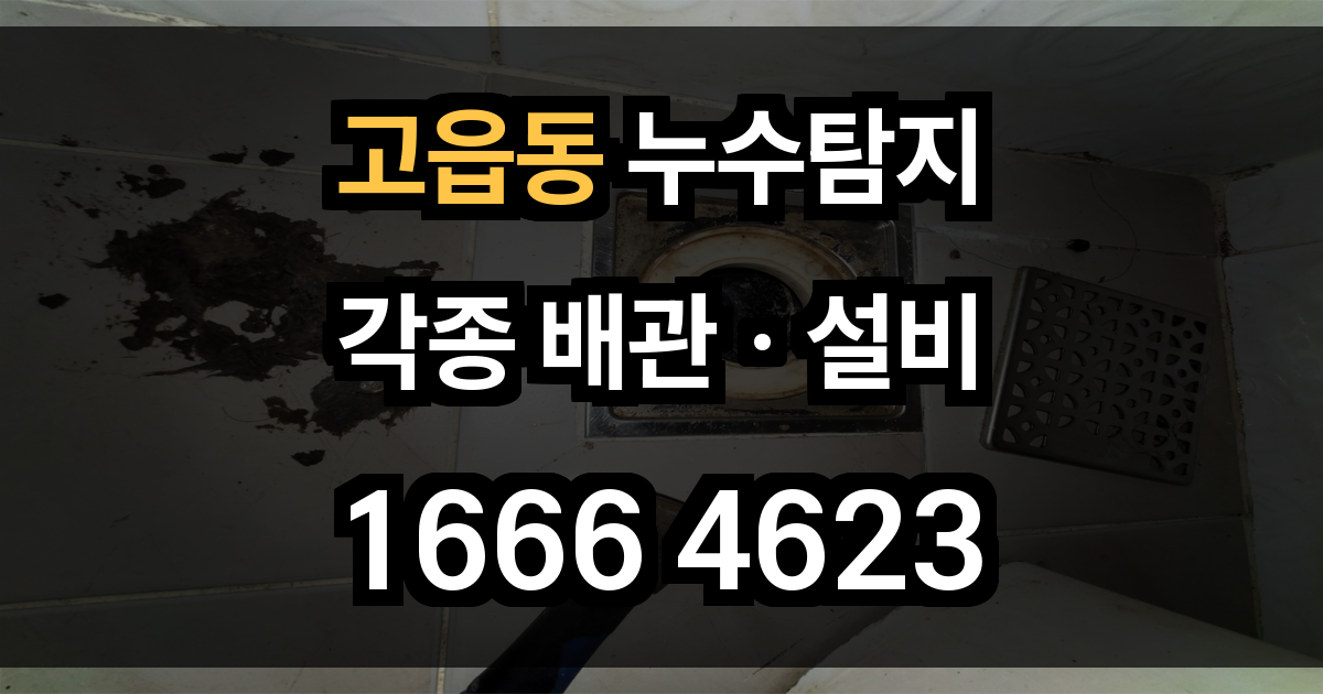 고읍동 누수탐지