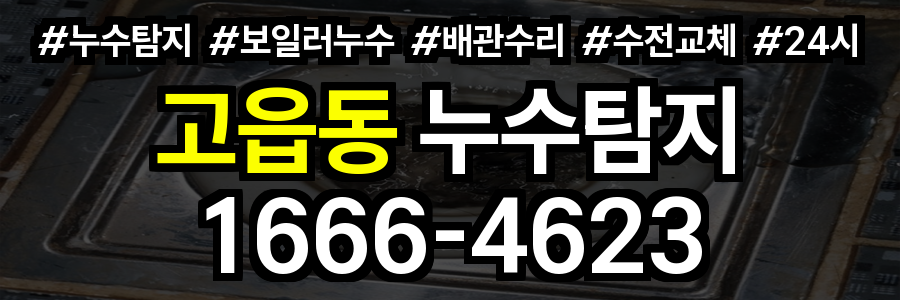 고읍동 누수탐지