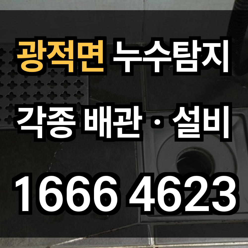 광적면 누수탐지