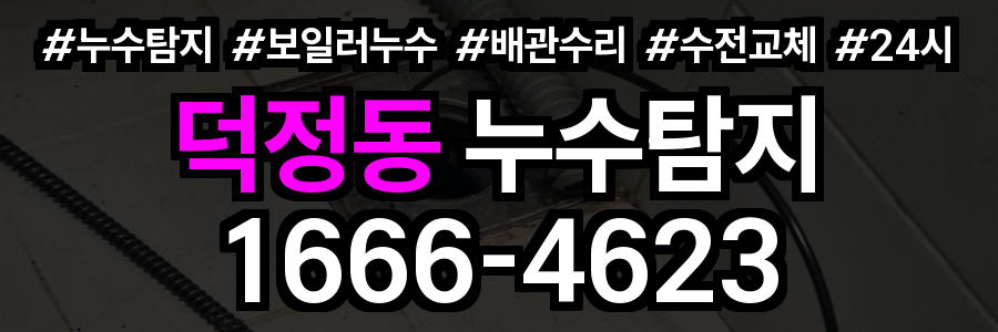 덕정동 누수탐지