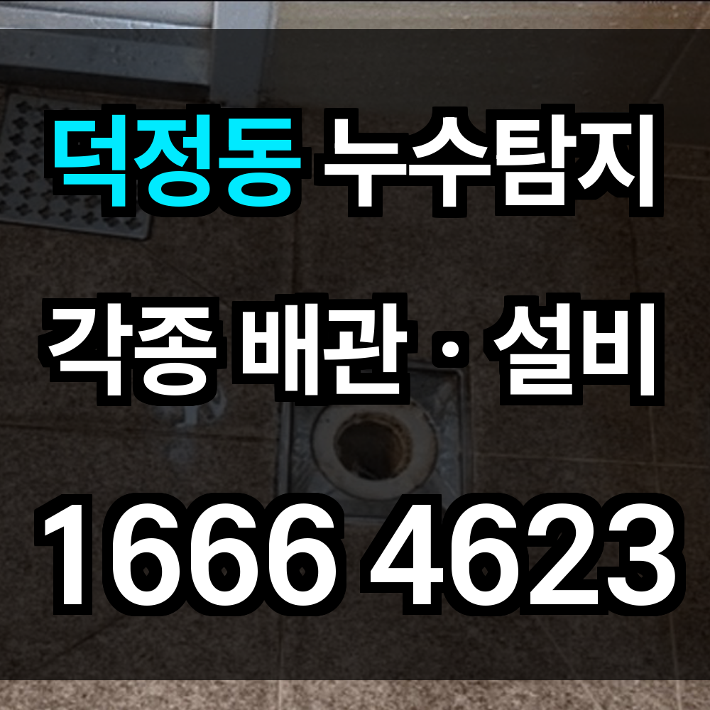 덕정동 누수탐지