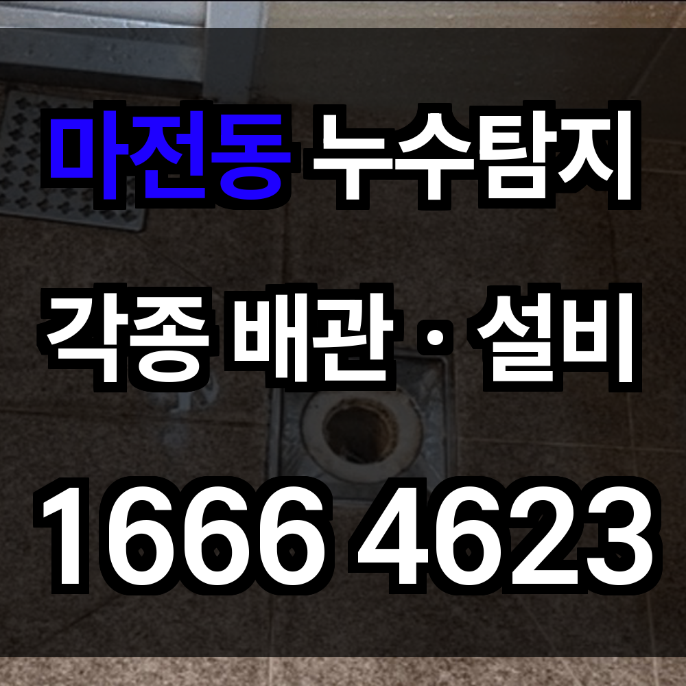 마전동 누수탐지