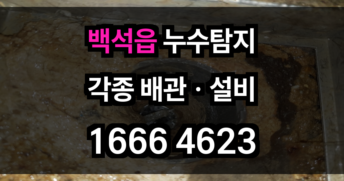 백석읍 누수탐지