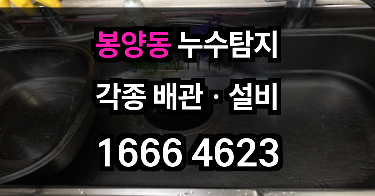 봉양동 누수탐지