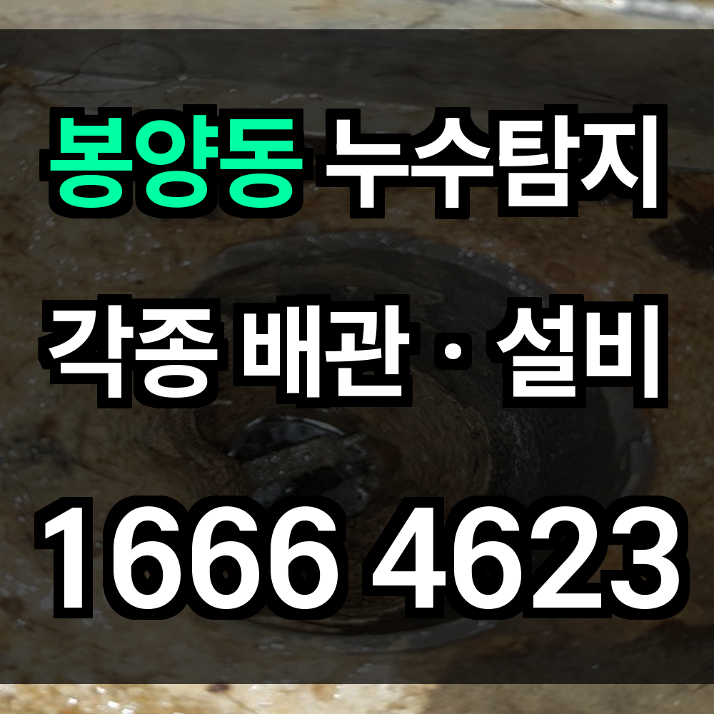 봉양동 누수탐지