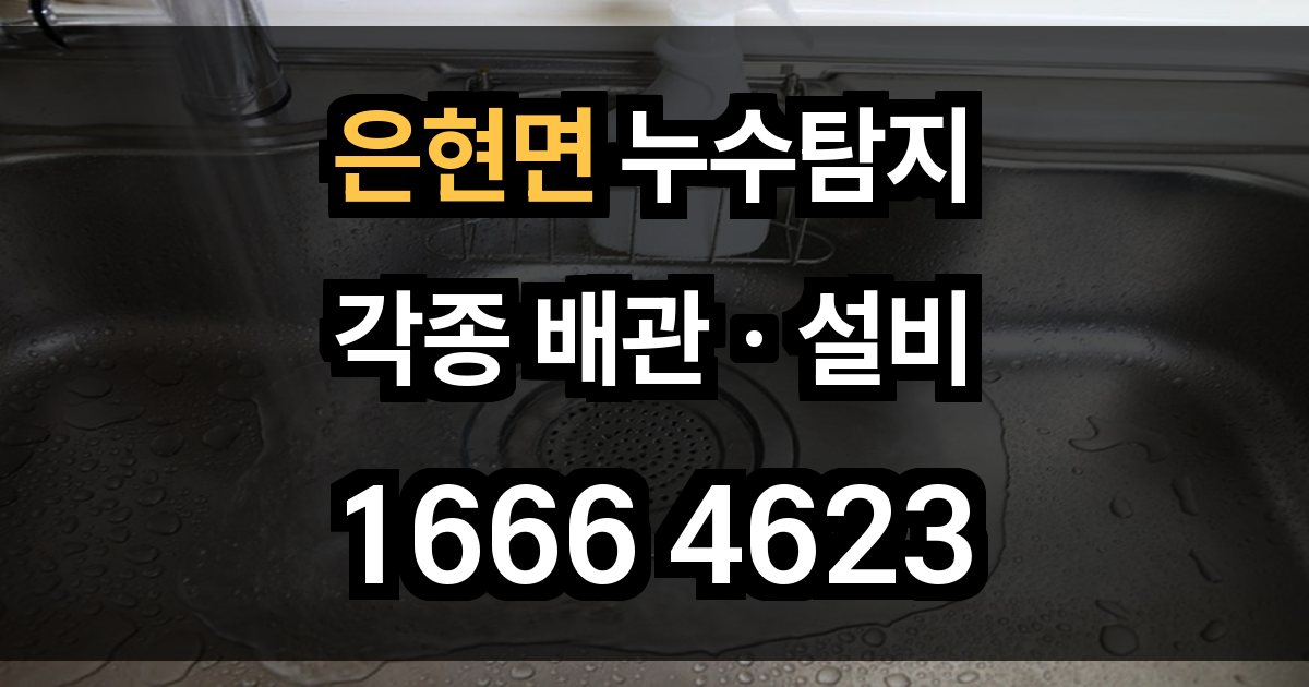 은현면 누수탐지