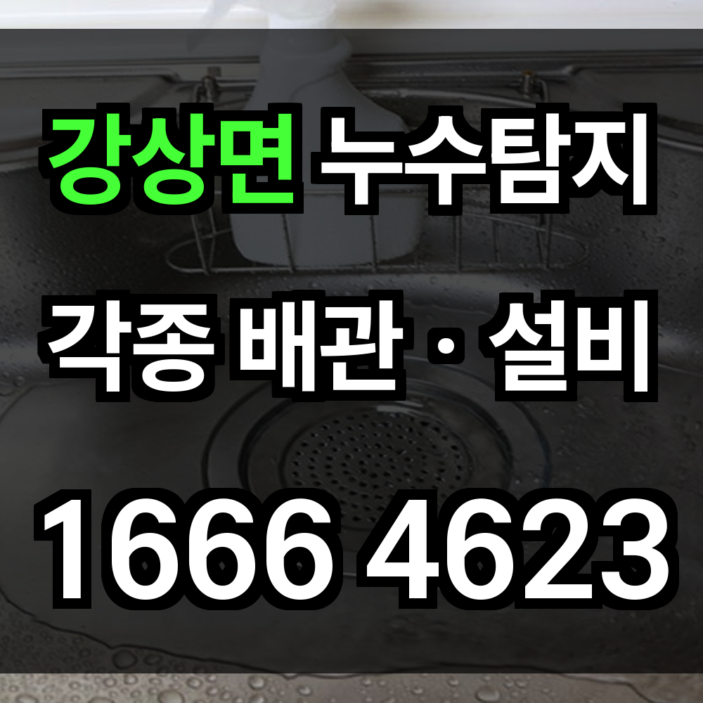 강상면 누수탐지