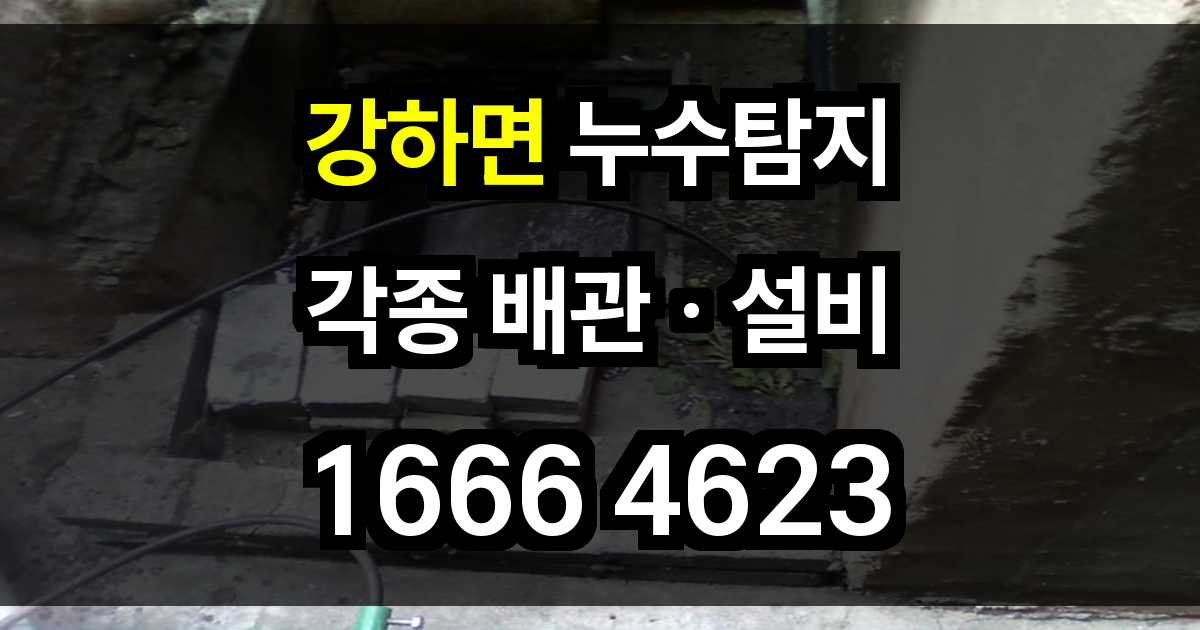 강하면 누수탐지