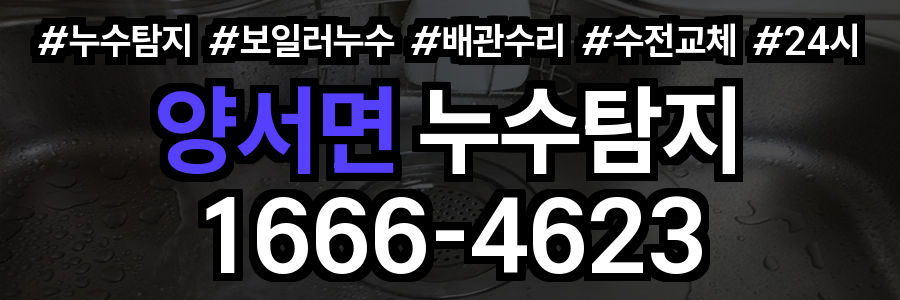 양서면 누수탐지
