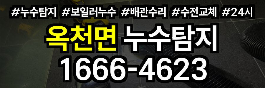 옥천면 누수탐지